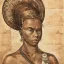 Gaston SUISSE (1896-1988) - Femme Mangbetu